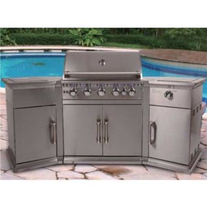 Bahama Island Stainless Steel Gas BBQ Island
